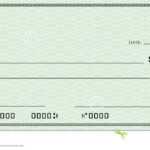 Blank Check With Open Space For Your Text Stock Illustration For Large Blank Cheque Template