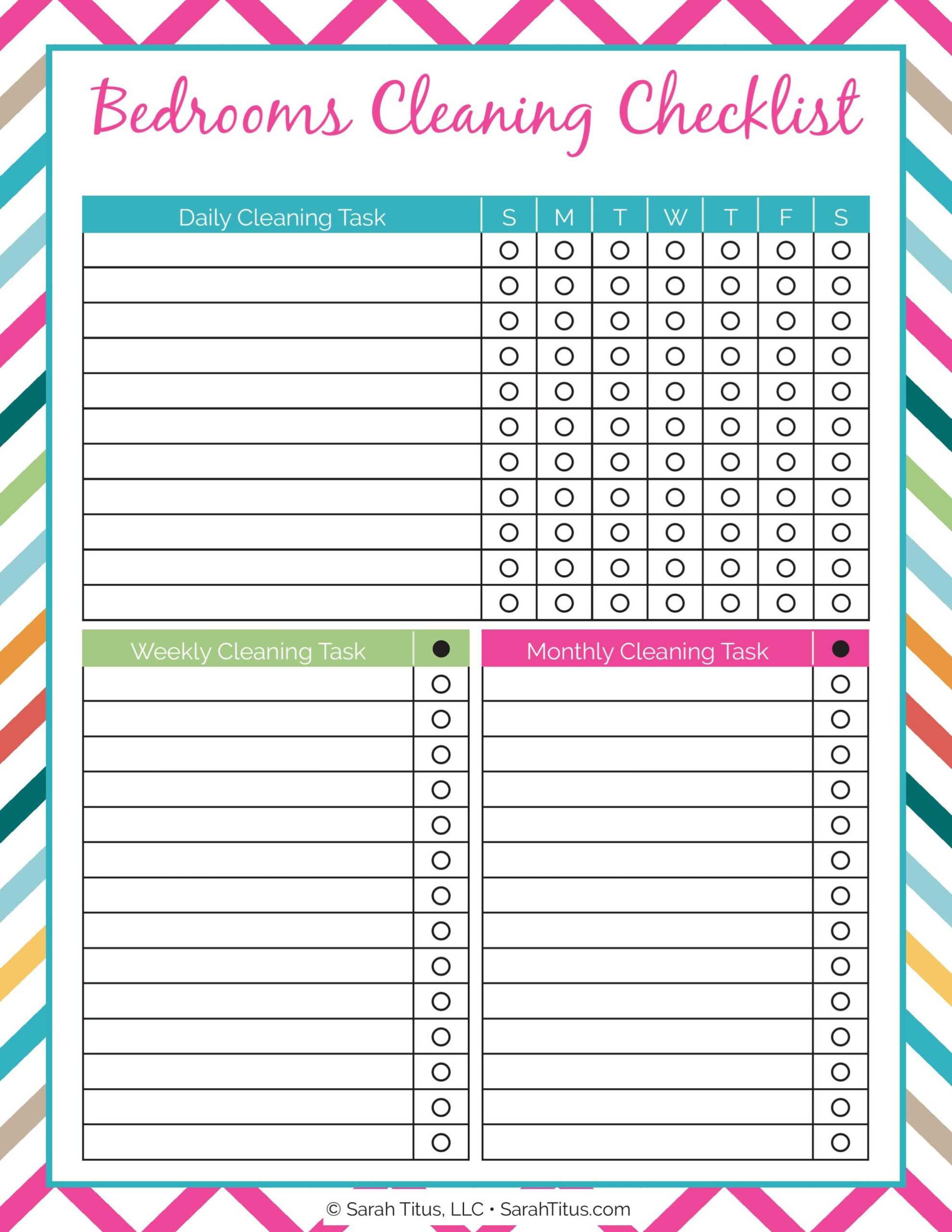 Blank Cleaning Schedule Template – Karan.ald2014 With Regard To Blank Cleaning Schedule Template