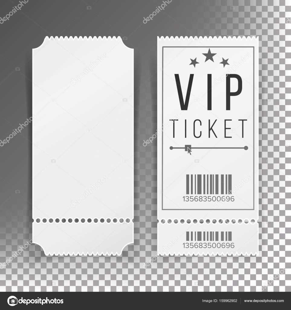 Blank Football Ticket Template | Ticket Template Set Vector Intended For Blank Train Ticket Template