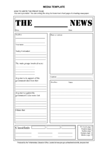 Blank Newspaper Template | E-Commercewordpress for Blank Newspaper Template For Word