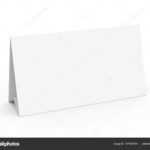 Blank Paper Tent Template White Tent Card Empty Space Render Within Blank Tent Card Template