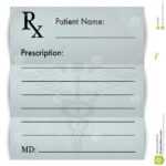 Blank Prescription Form Stock Illustration. Illustration Of With Regard To Blank Prescription Form Template