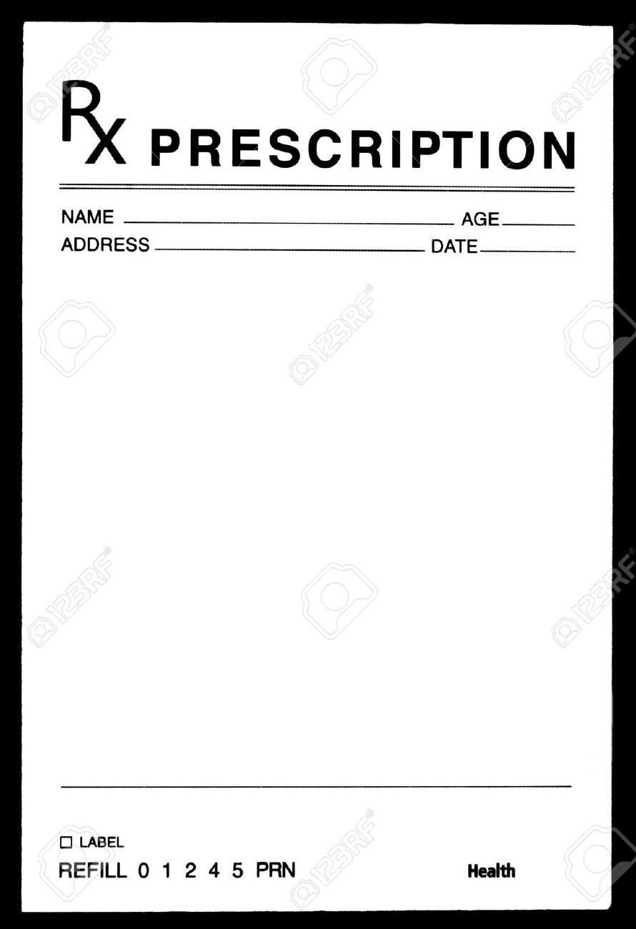 Blank Prescription Form Template – Karan.ald2014 Intended For Blank Prescription Pad Template