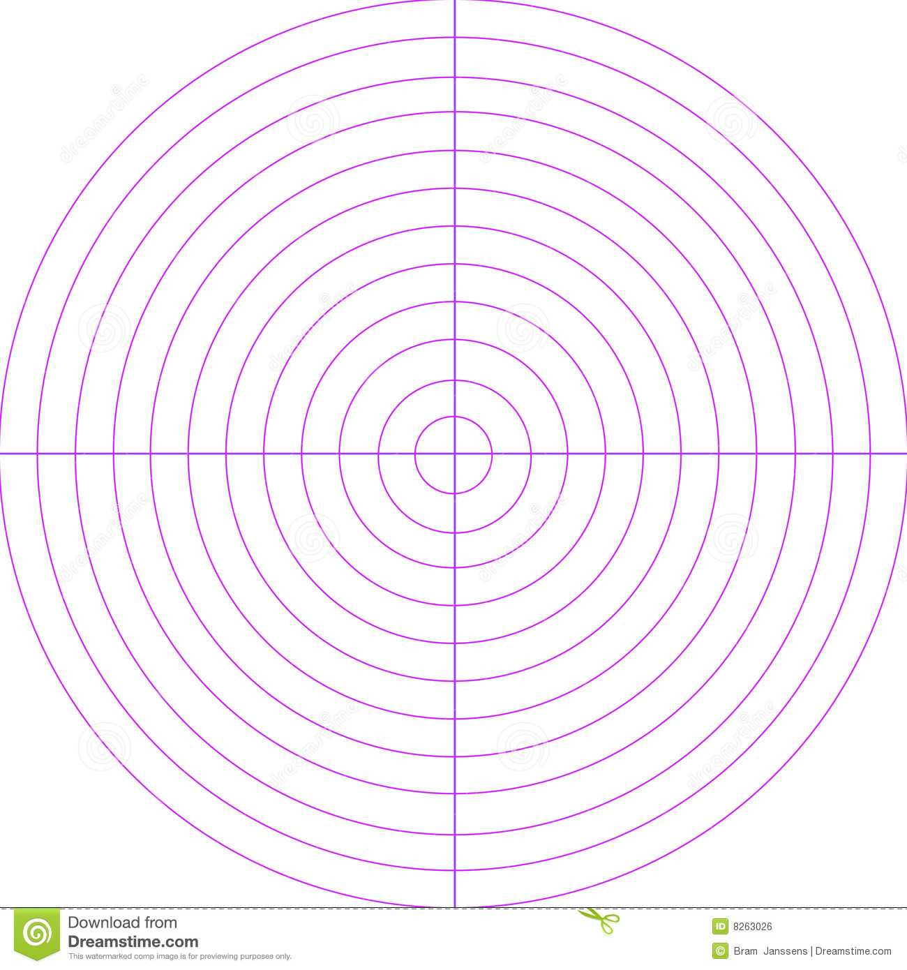 Blank Radar Screen Stock Illustration. Illustration Of Inside Blank Radar Chart Template
