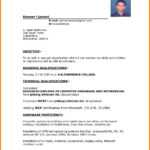 Blank Resume Format For Freshers Pdf – Best Resume Examples Throughout Blank Resume Templates For Microsoft Word