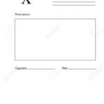 Blank Rx Prescription Form. Medical Concept. Vector Illustration Regarding Blank Prescription Form Template