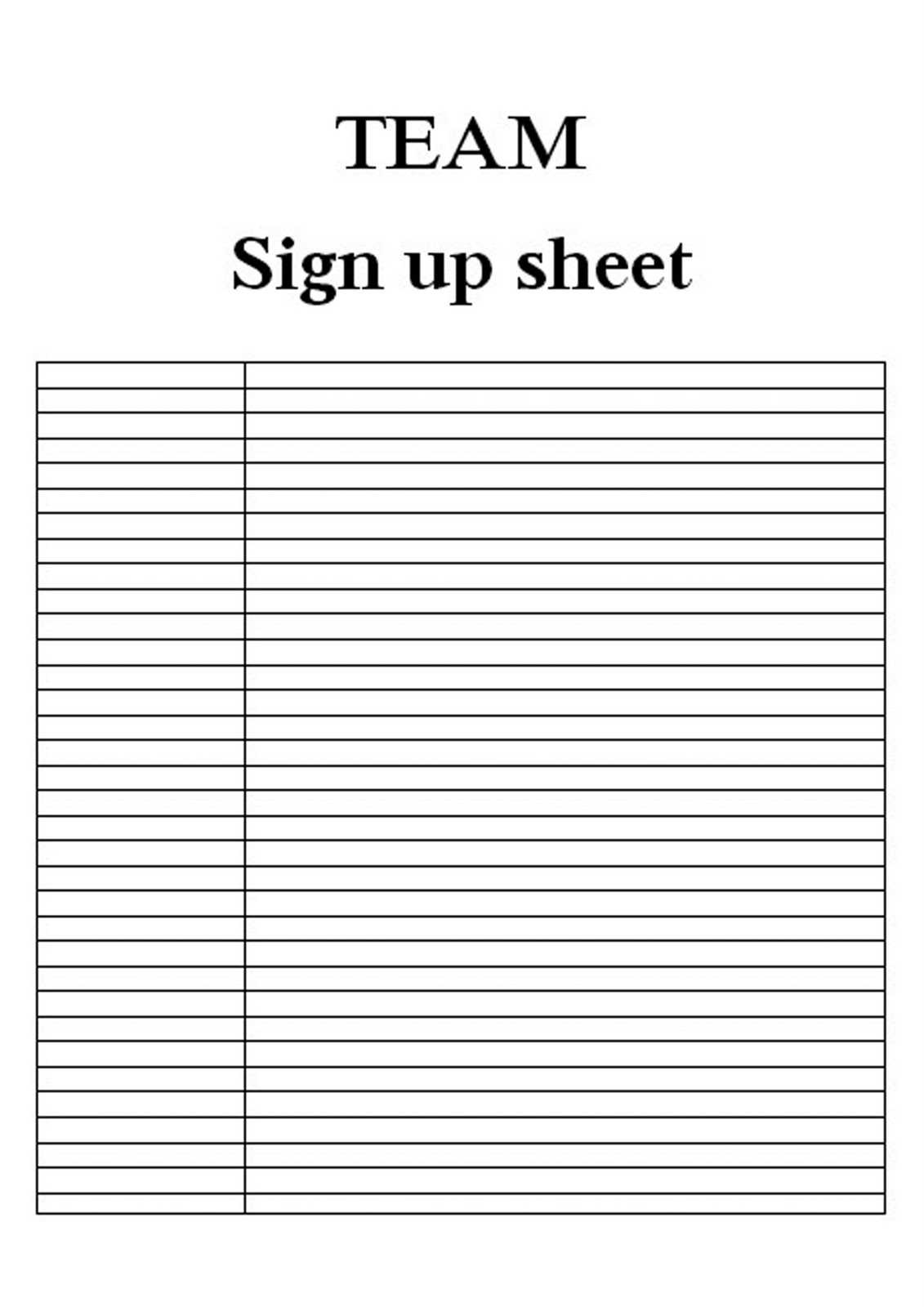 Blank Sign Up Sheets – Barati.ald2014 Within Potluck Signup Sheet Template Word