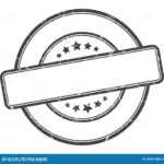 Blank Stamp Stock Vector. Illustration Of Textured, Template Inside Blank Seal Template