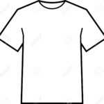 Blank T Shirt Template Vector Inside Blank T Shirt Outline Template