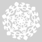 Blank Template To Draw A Pattern For Paper Snowflake | Free For Blank Snowflake Template