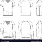 Blank V Neck T Shirt And Tee Throughout Blank V Neck T Shirt Template