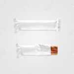 Blank White Candy Bar Plastic Wrap Mockup Isolated. Closed And.. Throughout Free Blank Candy Bar Wrapper Template