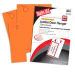 Blanks Usa Hunters Orange Jumbo Door Hangers – 8 1/2 X 11 In 65 Lb Cover  Pre Cut 50 Per Package Pertaining To Blanks Usa Templates
