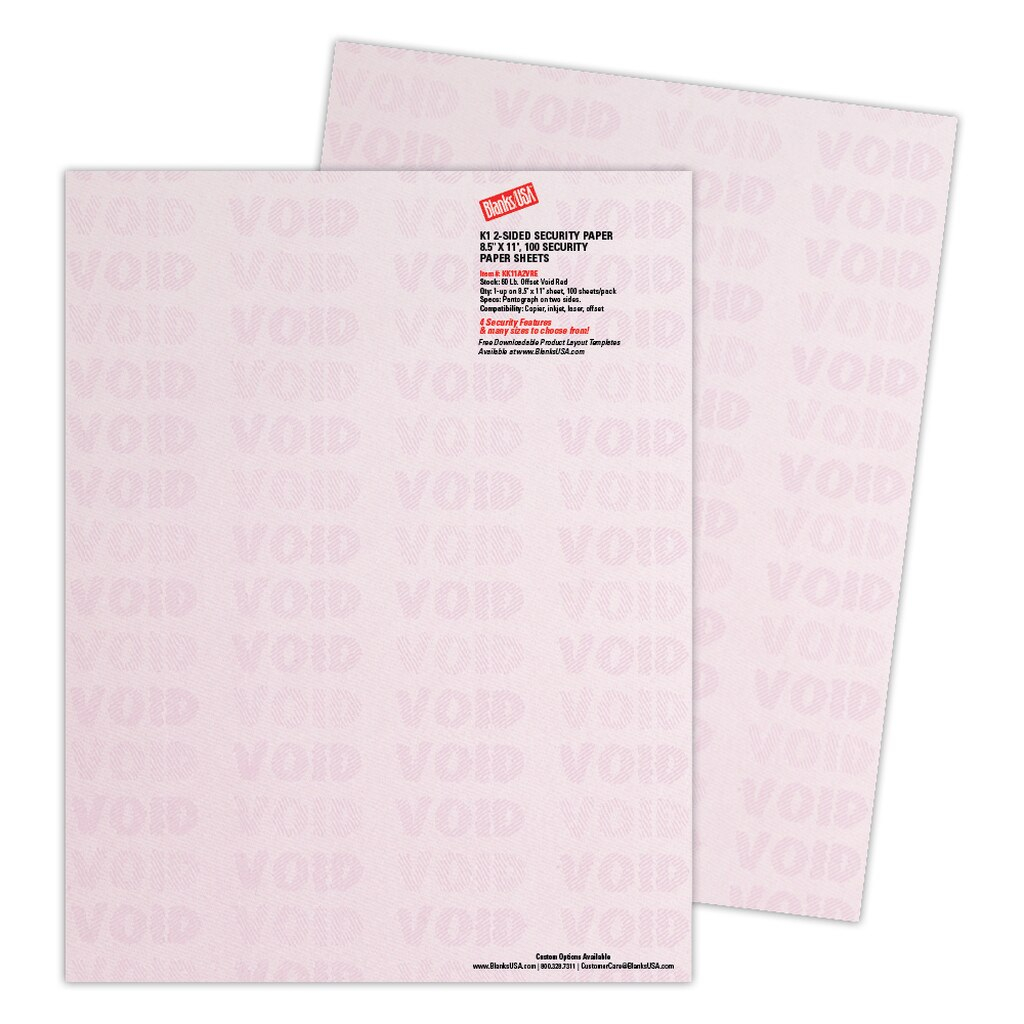 Blanks/usa Kant Kopy Security Paper 65Lb Cover 250 Pack Regarding Blanks Usa Templates