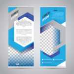 Blue Roll Up Banner Stand Design Template – Download Free Within Banner Stand Design Templates