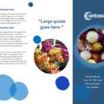 Blue Spheres Brochure Pertaining To Microsoft Word Pamphlet Template