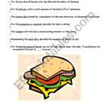 Book Report Sandwich Form + Explanation – Esl Worksheet Pertaining To Sandwich Book Report Printable Template