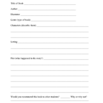Book Report Template 2Nd Grade Free – Book Report Form Pertaining To Second Grade Book Report Template