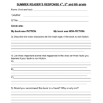 Book Report Template 8Th Grade Pertaining To 1St Grade Book Report Template