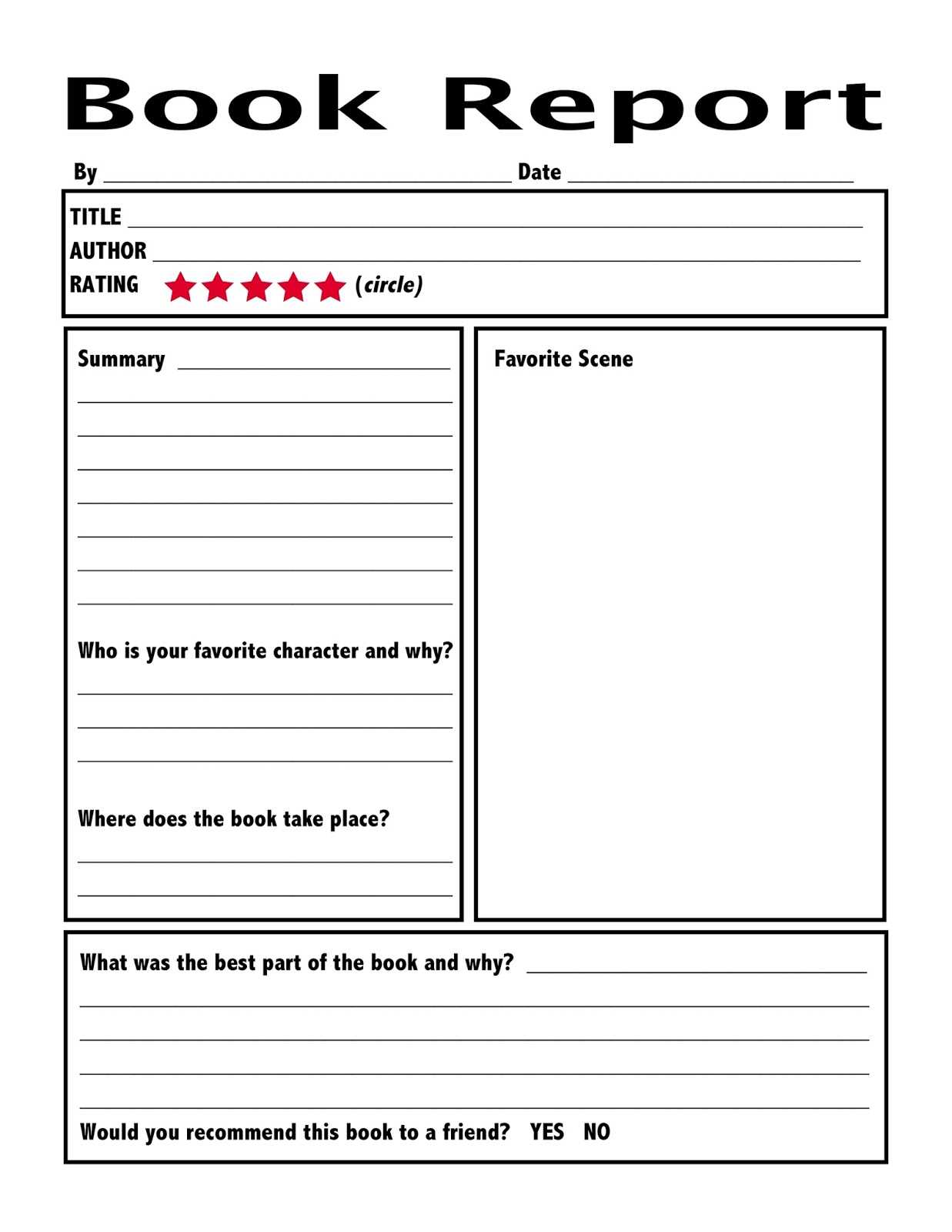 Book Report Writing Examples For Students | Examples Pertaining To Book Report Template Middle School
