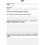 Book Review Worksheet Grade 5 | Printable Worksheets And Regarding Middle School Book Report Template