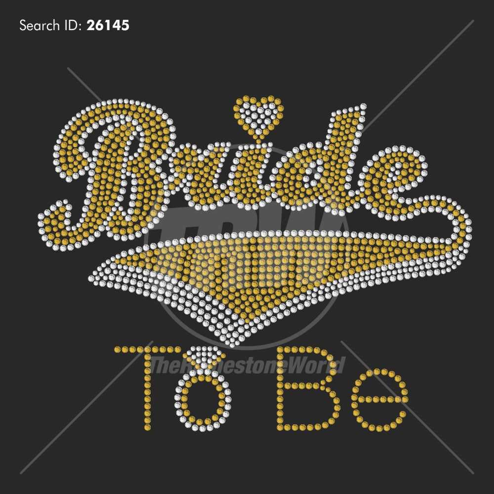 Bride To Be Banner Rhinestone Design – Pre Cut Template Intended For Bride To Be Banner Template
