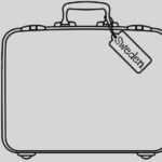 Briefcase Clipart Empty Suitcase, Picture #301901 Briefcase With Blank Luggage Tag Template