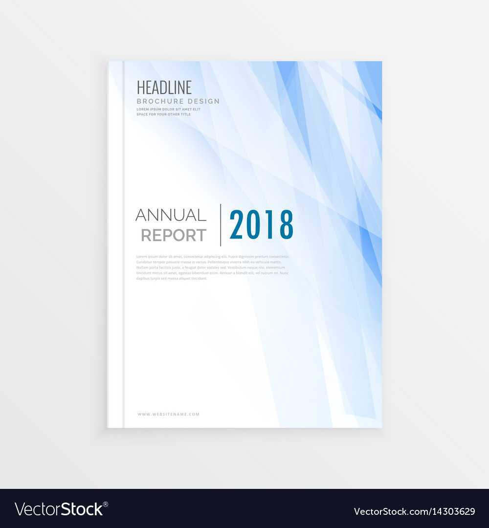 Brochure Design Template Annual Report Cover Throughout Cover Page For Report Template