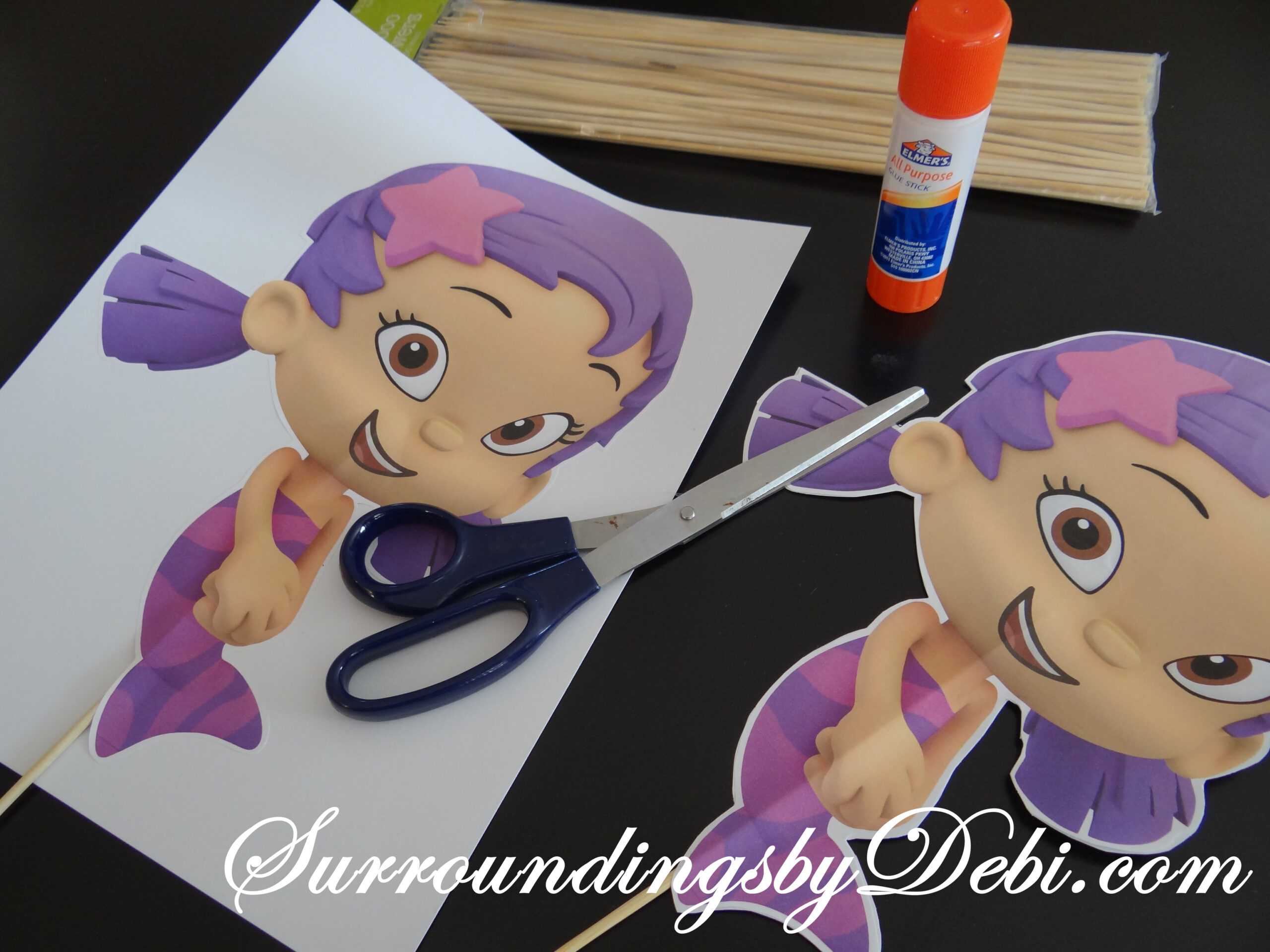 Bubble Guppies / Ariel Birthday Party! Lets Celebrate! For Bubble Guppies Birthday Banner Template