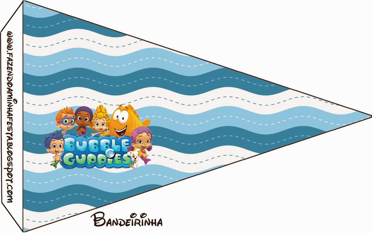 Bubble Guppies Free Party Printables. - Oh My Fiesta! In English Throughout Bubble Guppies Birthday Banner Template