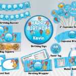 Bubble Guppies Printable Party Package – Blue Or Pink Inside Bubble Guppies Birthday Banner Template