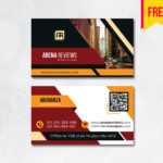 Building Business Card Design Psd – Free Download | Arenareviews With Regard To Blank Business Card Template Psd