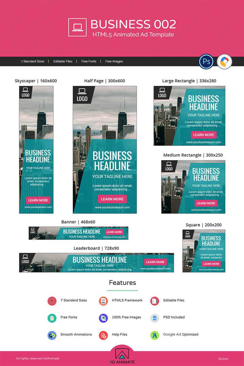 'business 002 – Html5 Ad' – Animated Banner №71312 Pertaining To Animated Banner Template
