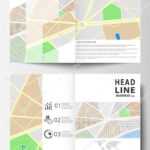 Business Templates For Bi Fold Brochure, Magazine, Flyer Or Throughout Blank City Map Template