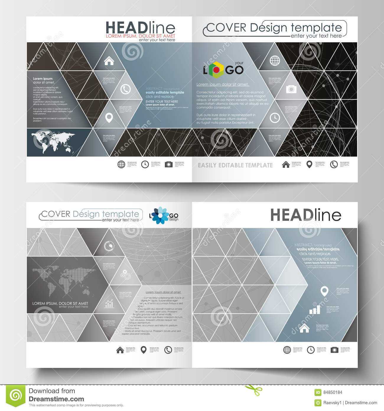 Business Templates For Square Design Brochure, Magazine Pertaining To Noc Report Template
