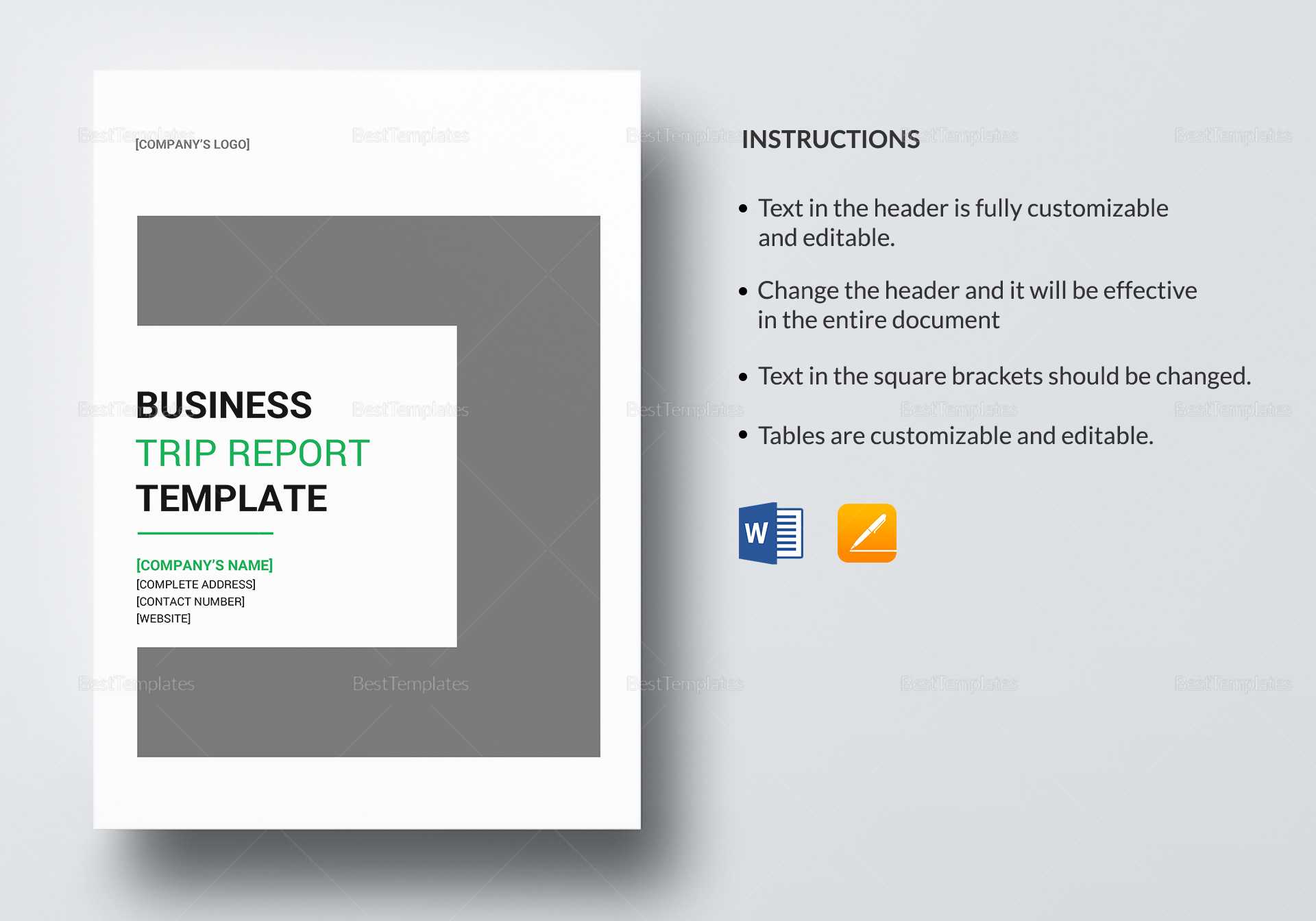 Business Trip Report Template Throughout Business Trip Report Template