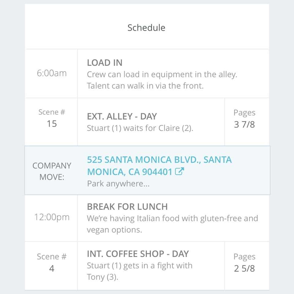Call Sheet Template Word | Create A Call Sheet Online, Free Pertaining To Film Call Sheet Template Word