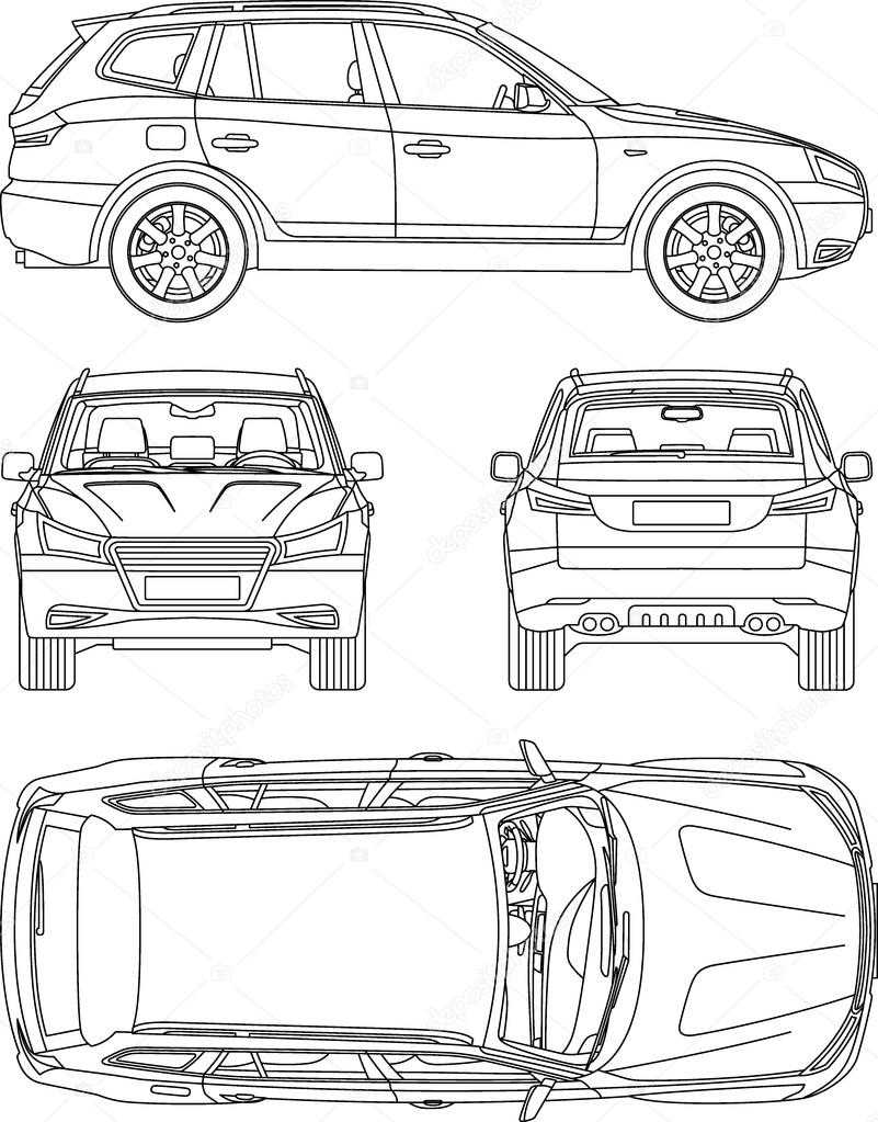 Car Suv, 4X4, Line Draw, Rent Damage, Condition Report Form Pertaining To Truck Condition Report Template