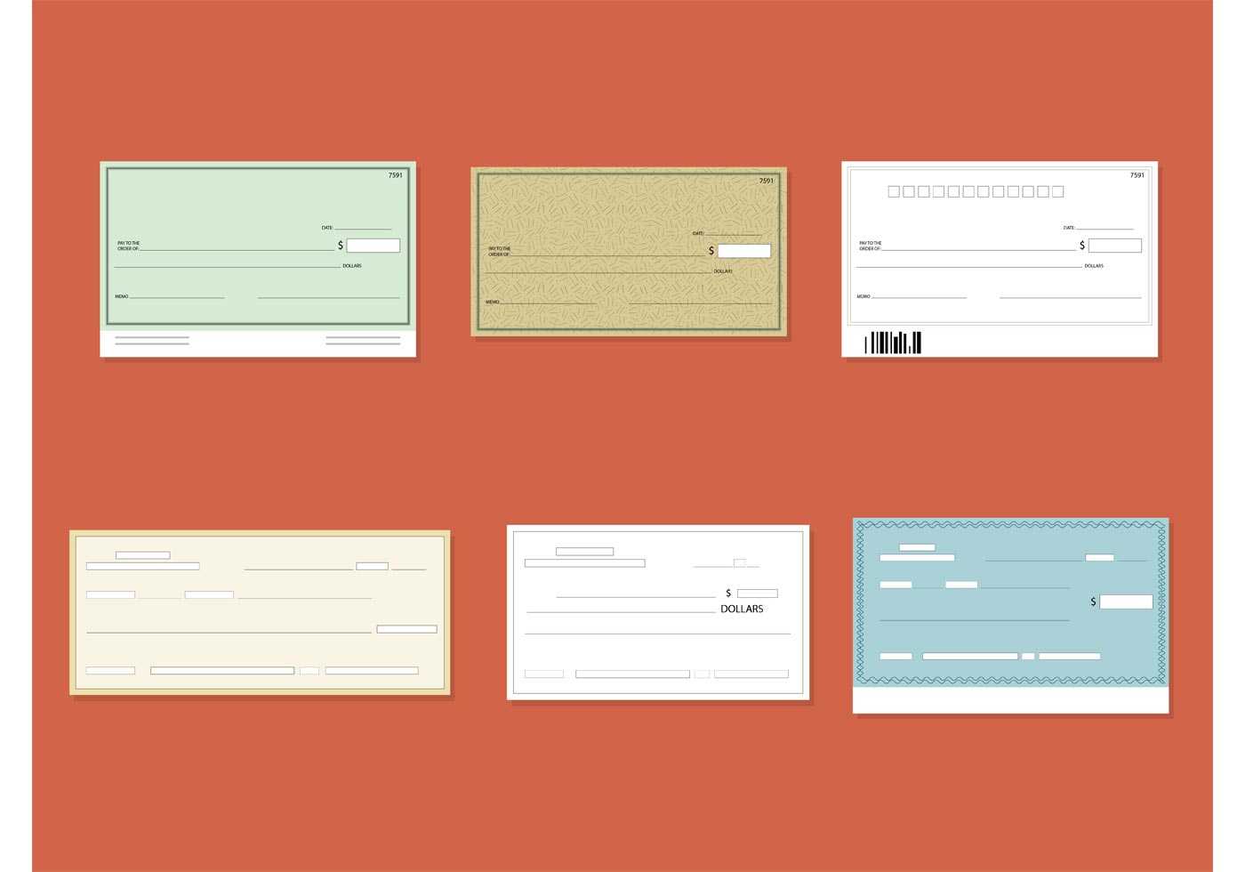 Check Template Free Vector Art – (586 Free Downloads) For Customizable Blank Check Template