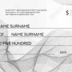 Cheque (Check Template), Chequebook Template. Blank Bank Cheque.. With Regard To Blank Business Check Template Word