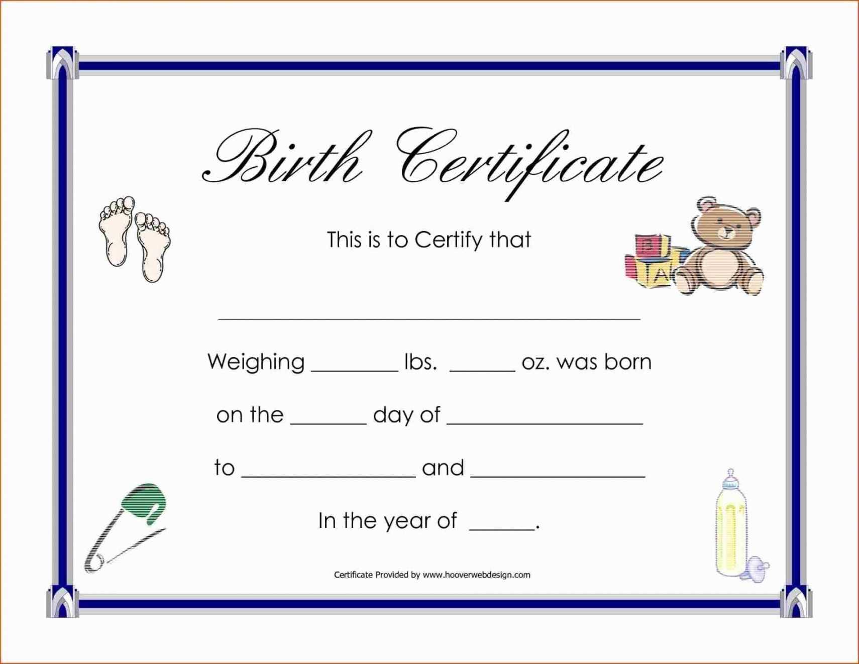 Child Adoption Certificate Template – Karan.ald2014 With Blank Adoption Certificate Template