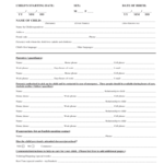 Child Registration Form – 3 Free Templates In Pdf, Word Throughout Registration Form Template Word Free