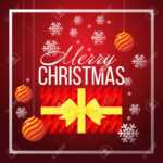 Christmas Banner Template Background With Merry Christmas Greeting.. With Merry Christmas Banner Template