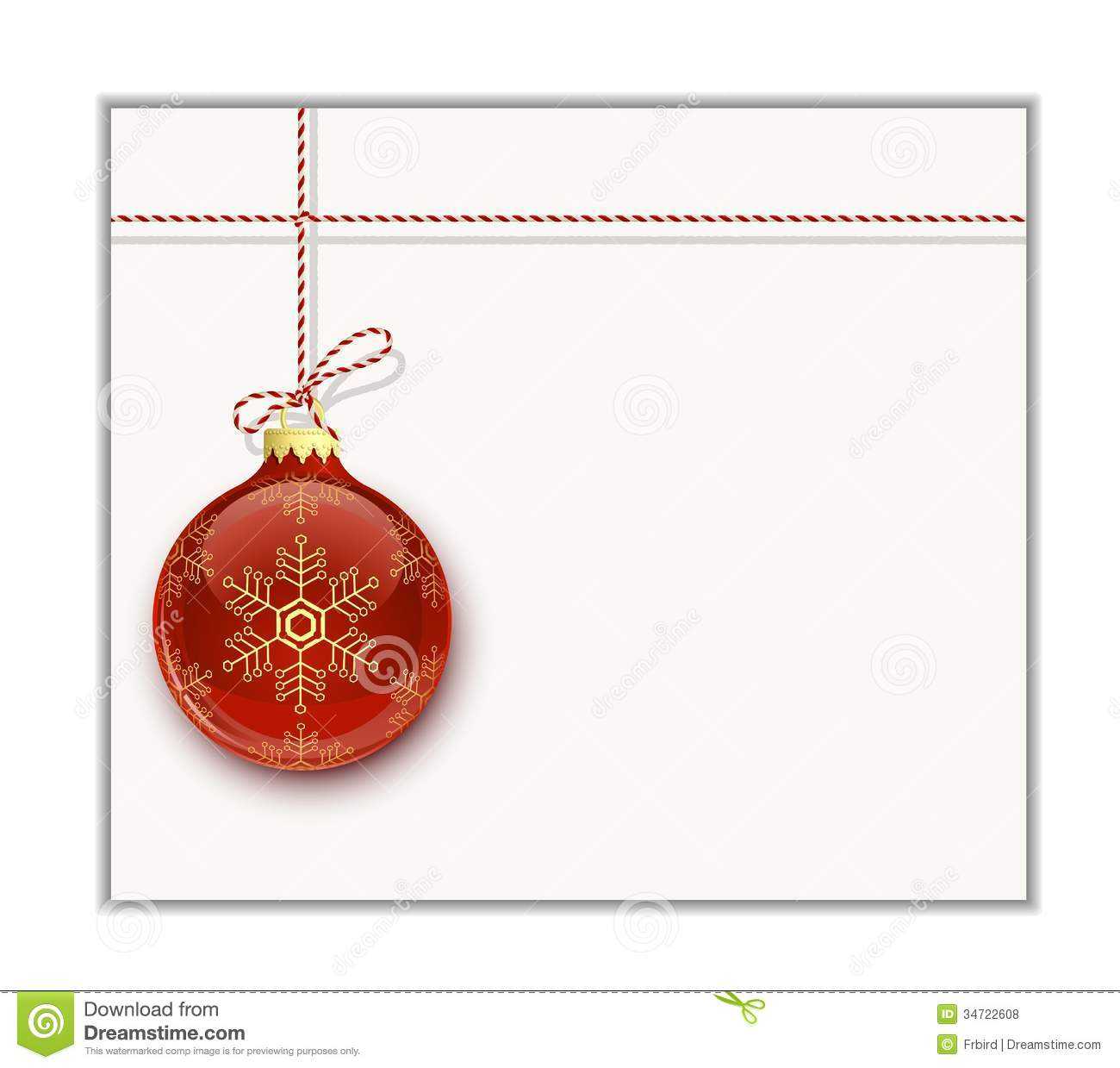 Christmas Card Template Stock Vector. Illustration Of Pertaining To Blank Christmas Card Templates Free