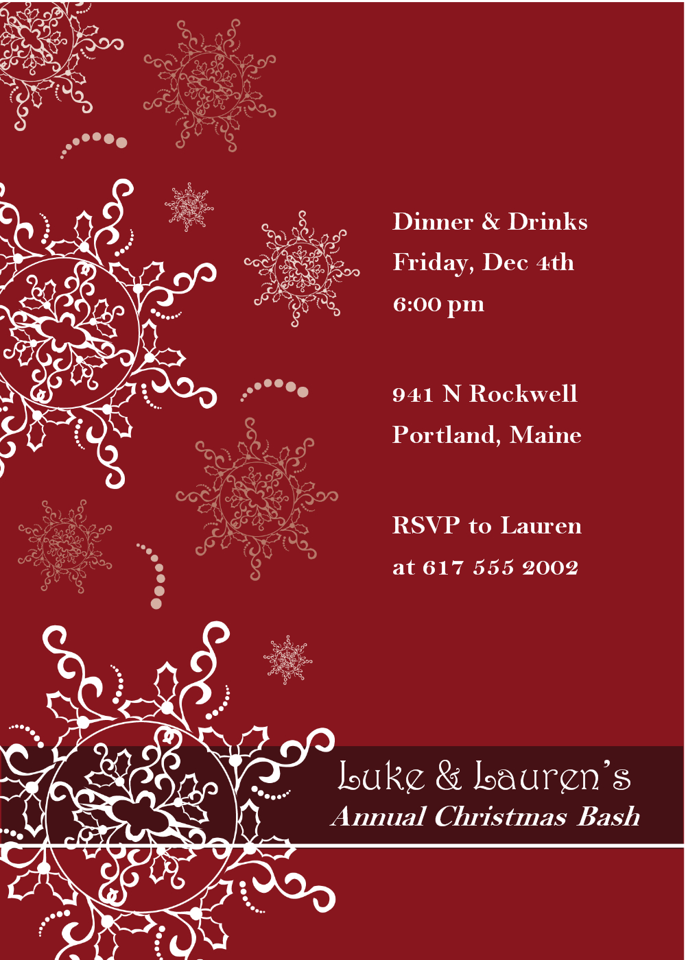 Christmas Party Invitation Templates Free Word In Free Christmas Invitation Templates For Word