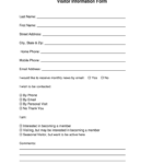 Church Visitor Form Pdf – Fill Online, Printable, Fillable With Regard To Church Visitor Card Template Word