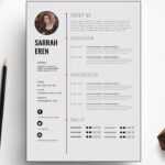 Clean Cv Template Design In Microsoft Word +Docx File With How To Make A Cv Template On Microsoft Word