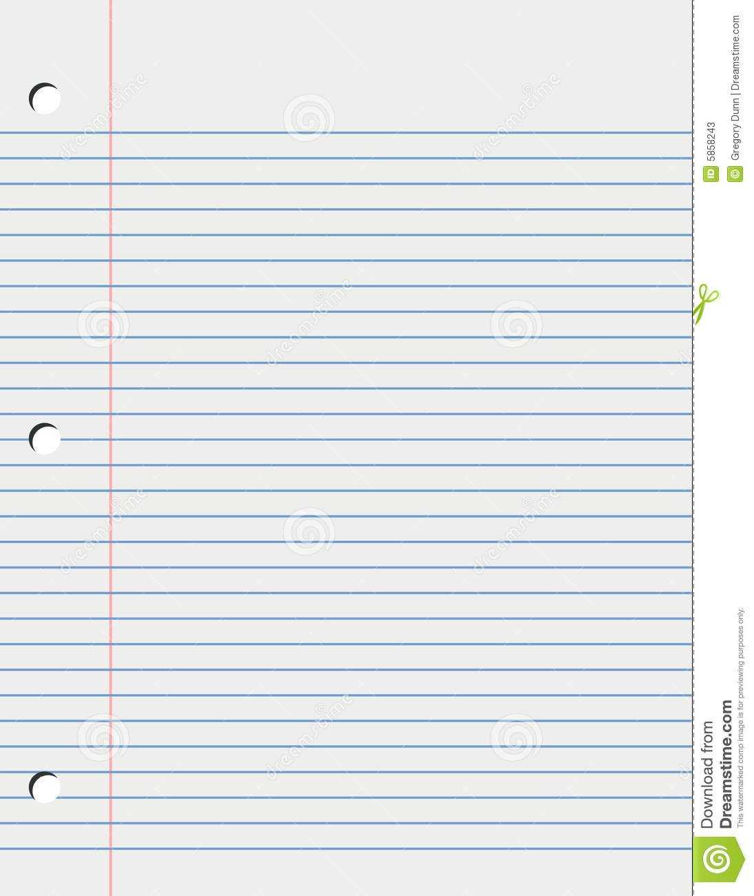 College Ruled Lined Paper Template Inside College Ruled Lined Paper Template Word 2007
