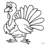 Coloring Pages : Coloring Pages Printable Thanksgiving Regarding Blank Turkey Template