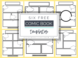 Comic Book Templates - Free Printable Pages - The Kitchen in Printable Blank Comic Strip Template For Kids